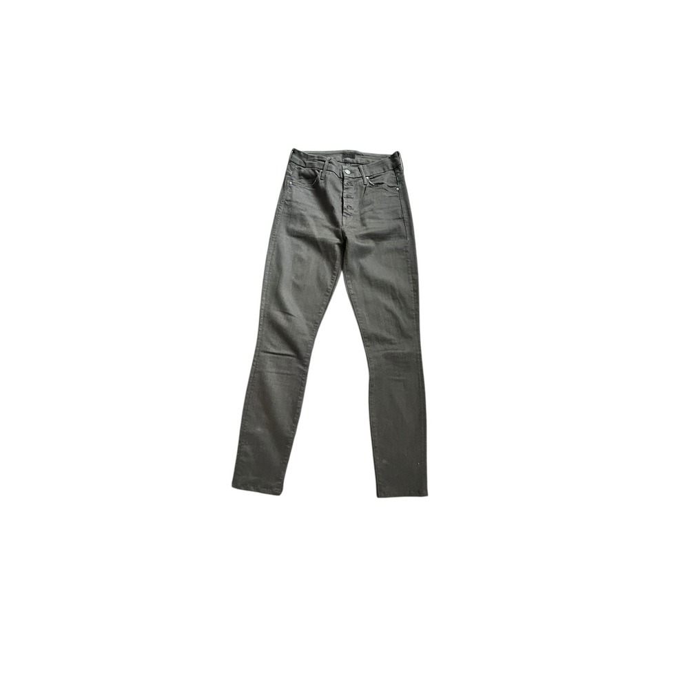 MOTHER The Pixie Not Guilty Black Button Fly High Rise Skinny Jeans Size 26 - Picture 2 of 10